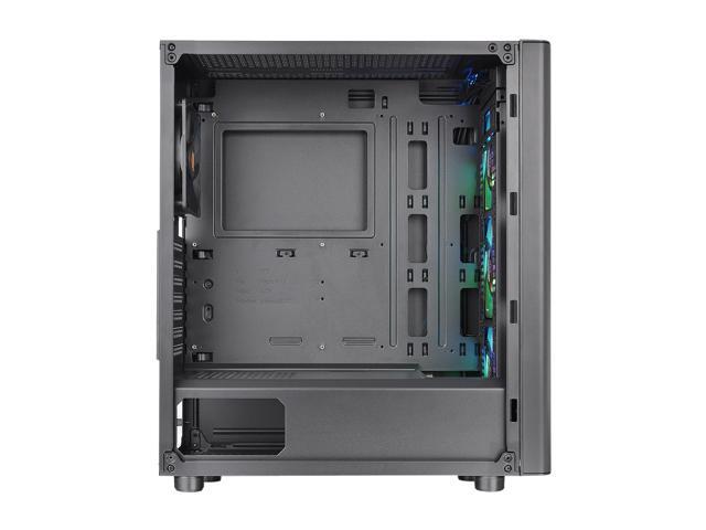 Thermaltake V250 Tempered Glass ARGB Edition 5V MB RGB Sync ATX Mid-Tower Chassis with 3 x 120mm 5V Addressable RGB Fan + 1 x Black 120mm Rear Fan...