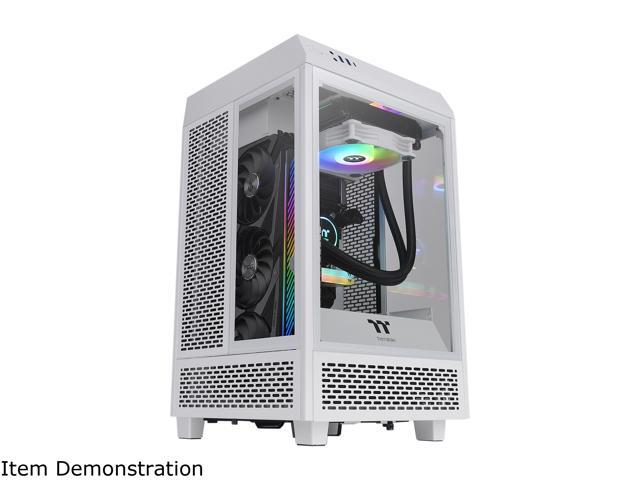 Thermaltake Tower 100 Snow Edition Tempered Glass Type-C (USB 3.1 Gen 2) Mini Tower Computer Chassis Supports Mini-ITX, CA-1R3-00S6WN-00