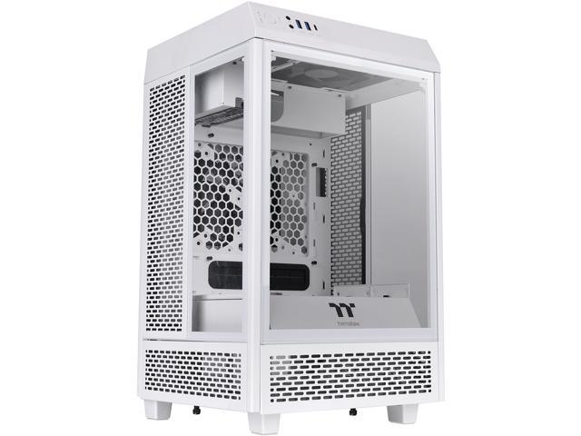 Thermaltake Tower 100 Snow Edition Tempered Glass Type-C (USB 3.1 Gen 2) Mini Tower Computer Chassis Supports Mini-ITX, CA-1R3-00S6WN-00