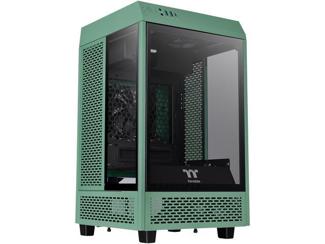 Thermaltake Tower 100 Racing Green Edition Tempered Glass Type-C (USB 3.2 Gen 2) Mini Tower Computer Chassis Supports Mini-ITX CA-1R3-00SCWN-00