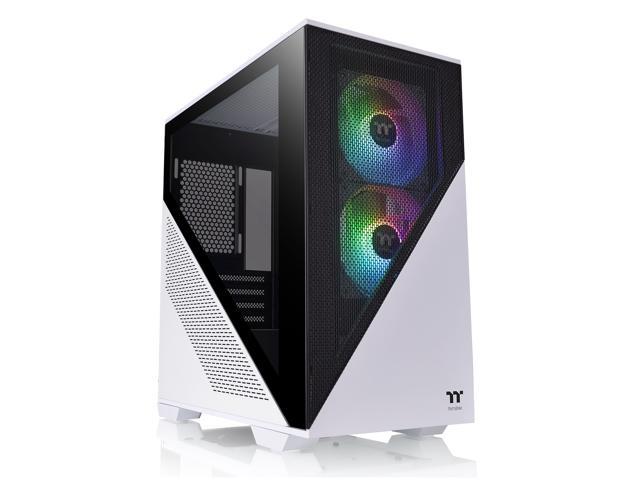 Thermaltake Divider 170 TG Snow ARGB Motherboard Sync mATX Computer Case with 2x120mm ARGB Fan Pre-installed, Tempered Glass Side Panel, Ventilated.