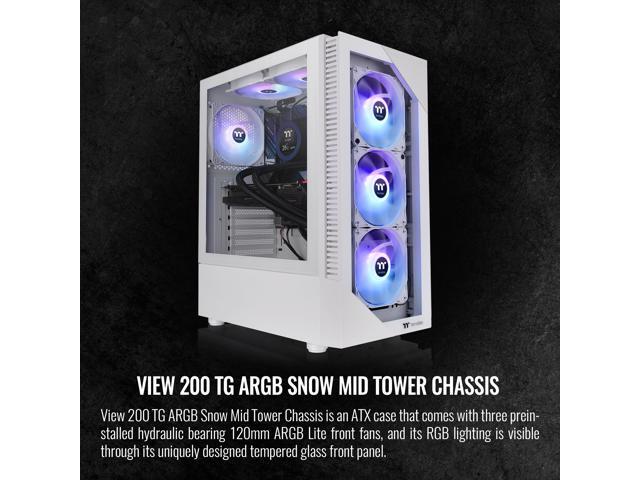 Thermaltake View Series View 200 TG ARGB White Computer Cases