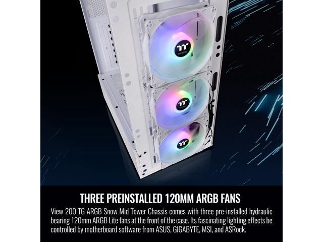 Thermaltake View Series View 200 TG ARGB White Computer Cases