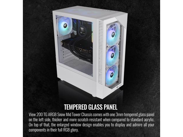 Thermaltake View Series View 200 TG ARGB White Computer Cases