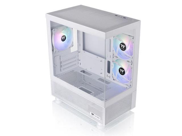 Thermaltake - View 170 TG ARGB  Micro-ATX Mid-Tower PC Case - Snow - image 7