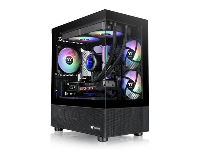 Thermaltake - View 170 TG ARGB Micro-ATX Mid-Tower PC Case - Black - image 3