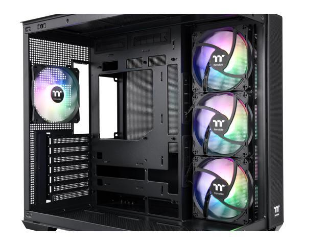 Thermaltake - View 380 TG ARGB Mid Tower ATX PC Case - Black - image 4