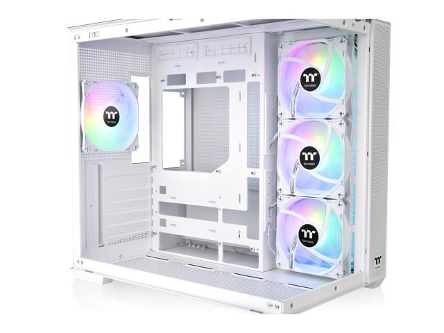 Thermaltake - View 380 TG ARGB Mid Tower ATX PC Case - Snow - image 3