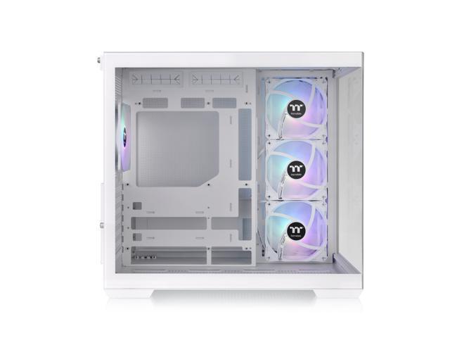 Thermaltake - View 380 TG ARGB Mid Tower ATX PC Case - Snow - image 5