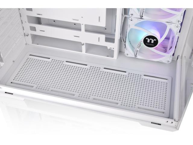 Thermaltake - View 380 TG ARGB Mid Tower ATX PC Case - Snow - image 7