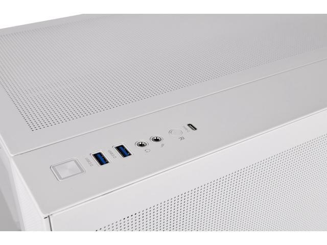 Thermaltake - View 380 TG ARGB Mid Tower ATX PC Case - Snow - image 8