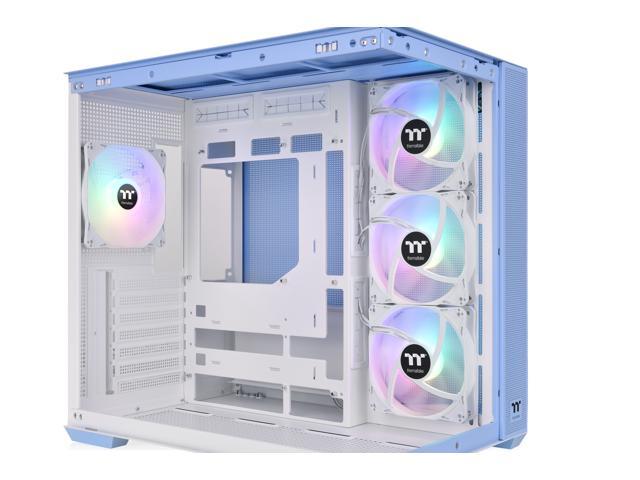 Thermaltake - View 380 TG ARGB Mid Tower ATX PC Case - Hydrangea Blue - image 3