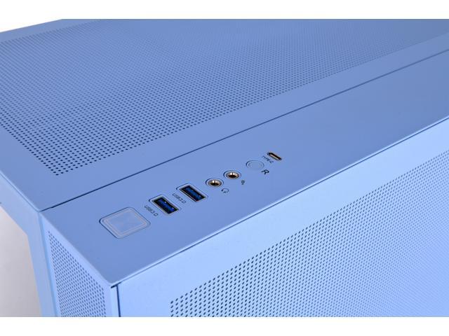 Thermaltake - View 380 TG ARGB Mid Tower ATX PC Case - Hydrangea Blue - image 8