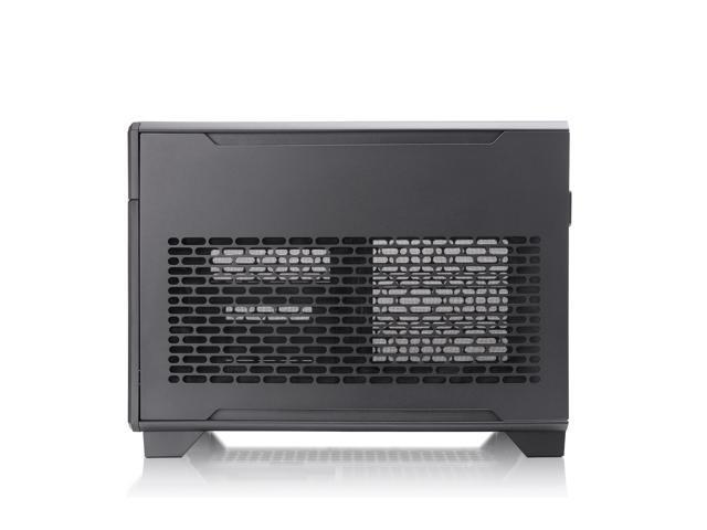 Thermaltake - TR100 SFF mITX Mini Tower PC Case with PCIe 4.0 Riser Cable Included - Black - image 6