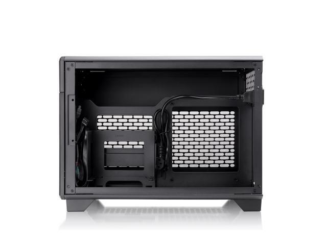 Thermaltake - TR100 SFF mITX Mini Tower PC Case with PCIe 4.0 Riser Cable Included - Black - image 7