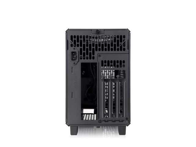 Thermaltake - TR100 SFF mITX Mini Tower PC Case with PCIe 4.0 Riser Cable Included - Black - image 8