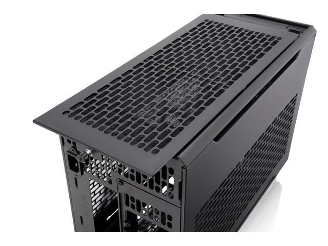 Thermaltake - TR100 SFF mITX Mini Tower PC Case with PCIe 4.0 Riser Cable Included - Black - image 11