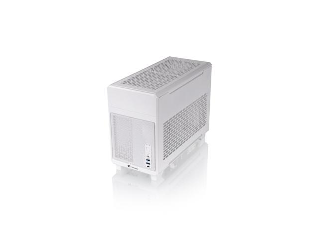 Thermaltake - TR100 SFF mITX Mini Tower PC Case with PCIe 4.0 Riser Cable Included - Snow - image 3