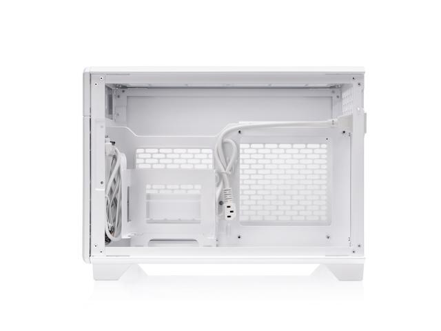 Thermaltake - TR100 SFF mITX Mini Tower PC Case with PCIe 4.0 Riser Cable Included - Snow - image 6
