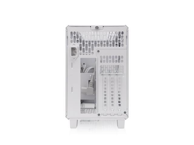 Thermaltake - TR100 SFF mITX Mini Tower PC Case with PCIe 4.0 Riser Cable Included - Snow - image 7