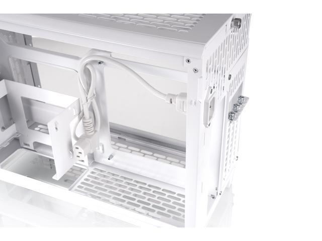 Thermaltake - TR100 SFF mITX Mini Tower PC Case with PCIe 4.0 Riser Cable Included - Snow - image 11