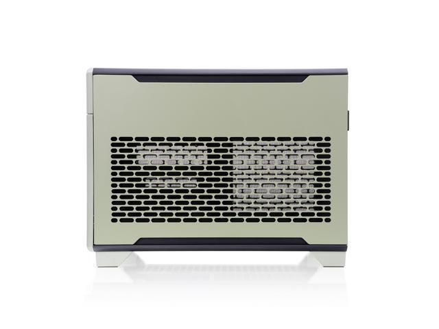 Thermaltake - TR100 SFF mITX Mini Tower PC Case with PCIe 4.0 Riser Cable Included - Matcha Green - image 5