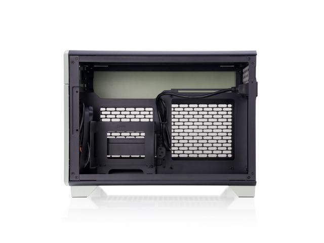 Thermaltake - TR100 SFF mITX Mini Tower PC Case with PCIe 4.0 Riser Cable Included - Matcha Green - image 6