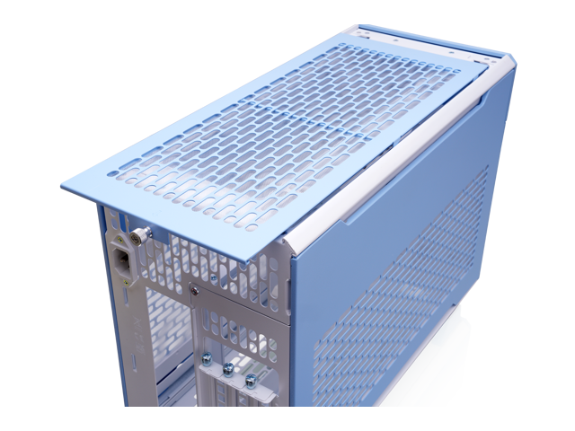 Thermaltake - TR100 SFF mITX Mini Tower PC Case with PCIe 4.0 Riser Cable Included - Hydrangea Blue - image 9