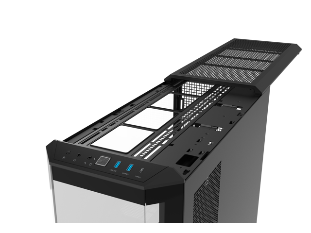 Thermaltake - View 600 TG Full Tower ATX PC Case - Black - image 8