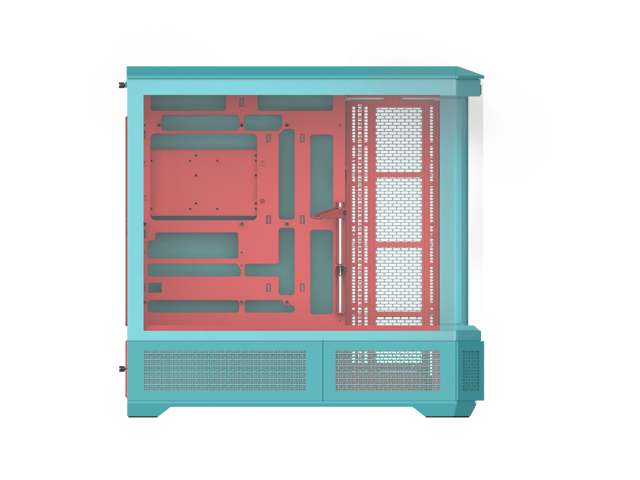 Thermaltake View 600 TG; Full Tower; 420mm Radiator Support; 480mm GPU Clearance; Hidden Connector Support; Rotatable PCIe Slots; 220mm PSU...