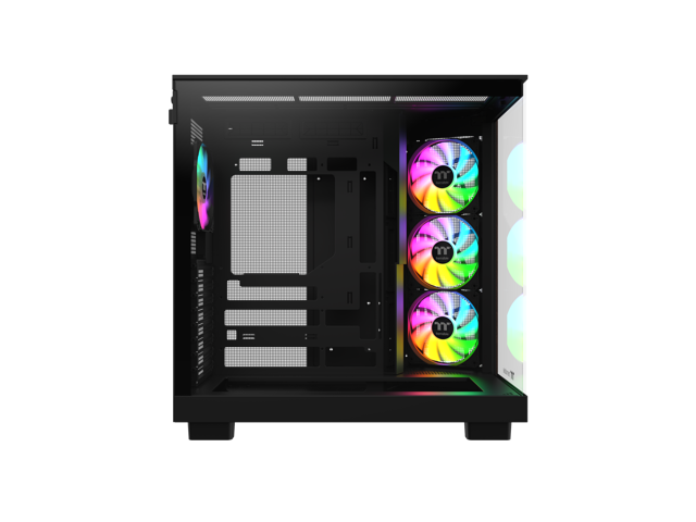 Thermaltake View 380 XL WS ARGB; Mid Tower Chassis; Side Wood Trim; 4x120mm ARGB Lite Fans Included; 360mm Radiator Support; 420mm GPU Clearance;...