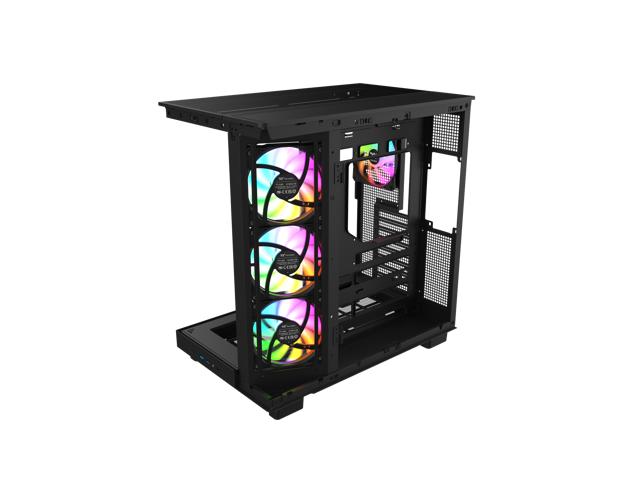 Thermaltake View 380 XL WS ARGB; Mid Tower Chassis; Side Wood Trim; 4x120mm ARGB Lite Fans Included; 360mm Radiator Support; 420mm GPU Clearance;...