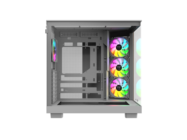 Thermaltake View 380 XL WS ARGB; Mid Tower Chassis; Side Wood Trim; 4x120mm ARGB Lite Fans Included; 360mm Radiator Support; 420mm GPU Clearance;...