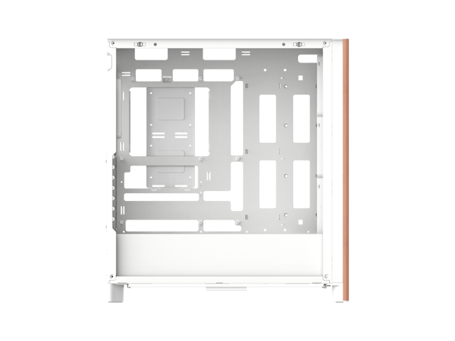 Thermaltake S370 WS; Mid Tower Chassis; Wood Front Trim; 4x120mm CT120 PWM Fans Included; 360mm Radiator Support; 410mm GPU Clearance; 200mm Max...