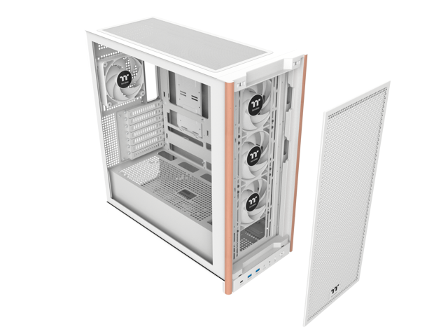 Thermaltake S370 WS; Mid Tower Chassis; Wood Front Trim; 4x120mm CT120 PWM Fans Included; 360mm Radiator Support; 410mm GPU Clearance; 200mm Max...