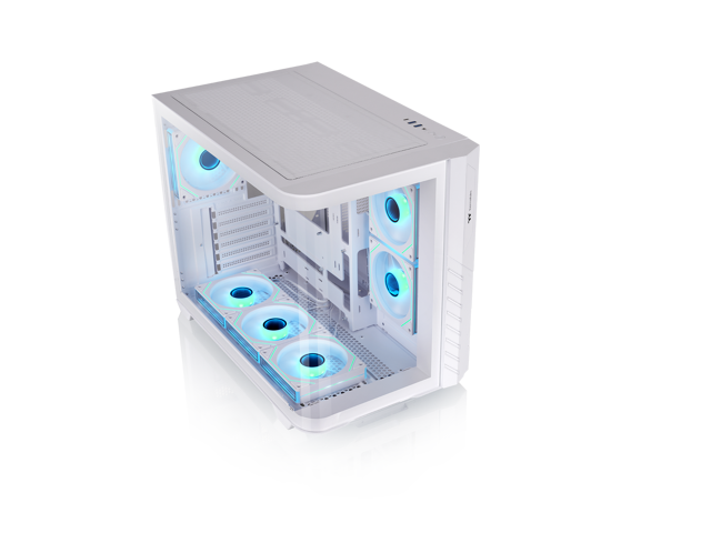 Thermaltake Vision 330 CR ARGB; Mid Tower; Curved Hinged TG panel; 6x120mm Infinity ARGB PWM Fans Included; 360mm Radiator Support; 420mm GPU...