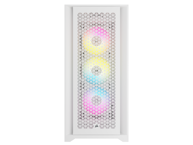 CORSAIR - iCUE 5000D RGB AIRFLOW ATX Mid-Tower PC Case - True White - image 3