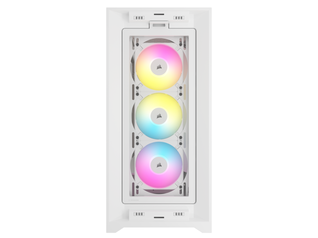 CORSAIR - iCUE 5000D RGB AIRFLOW ATX Mid-Tower PC Case - True White - image 4