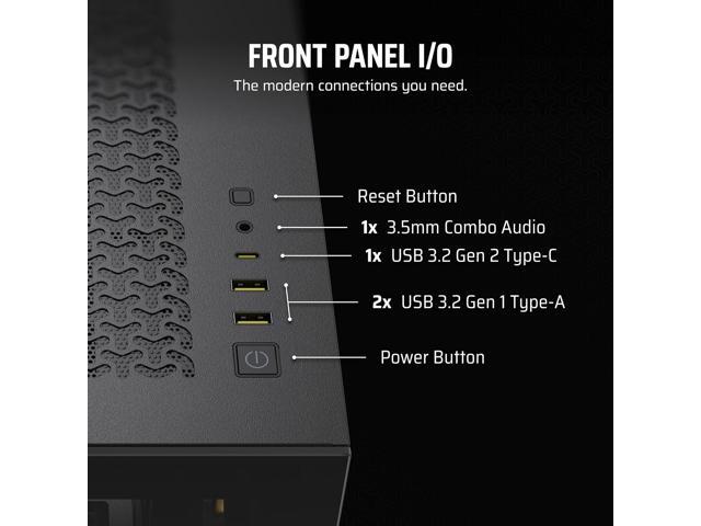 CORSAIR - iCUE LINK 3500X RGB ATX Mid-Tower PC Case - Black - image 9