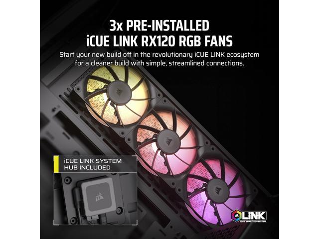 CORSAIR - iCUE LINK 3500X RGB ATX Mid-Tower PC Case - Black - image 5