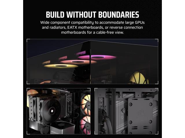 CORSAIR - iCUE LINK 3500X RGB ATX Mid-Tower PC Case - Black - image 6