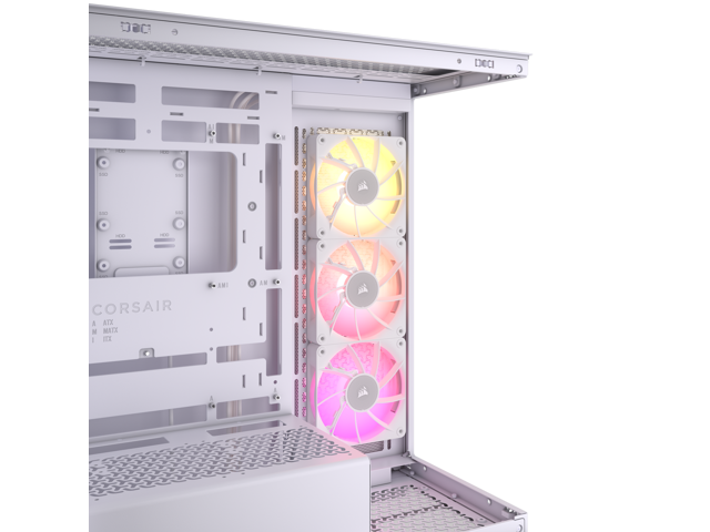 CORSAIR - iCUE LINK 3500X RGB ATX Mid-Tower PC Case - White - image 5