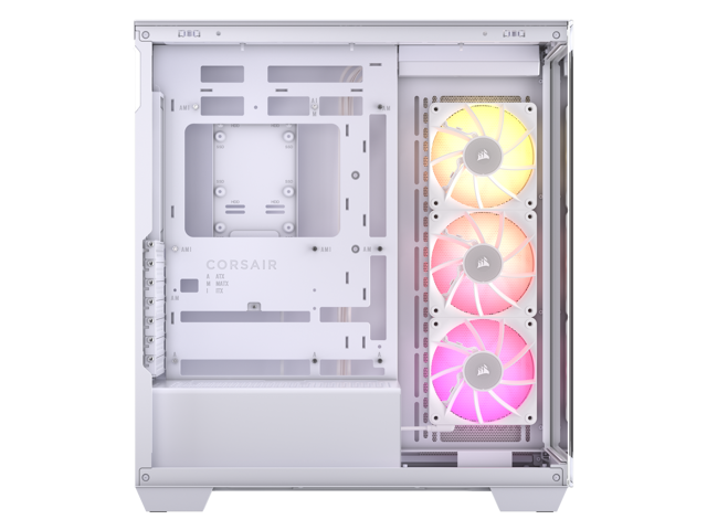CORSAIR - iCUE LINK 3500X RGB ATX Mid-Tower PC Case - White - image 9
