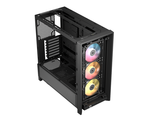 CORSAIR - FRAME 4000D RS ARGB ATX Mid-Tower PC Case - Black - image 8