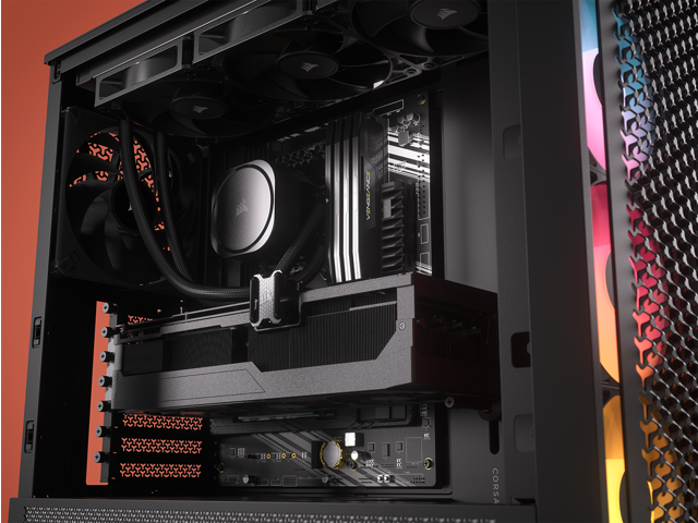 CORSAIR - FRAME 4000D RS ARGB ATX Mid-Tower PC Case - Black - image 3