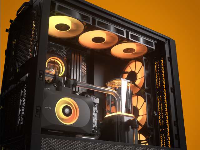 CORSAIR - FRAME 4000D RS ARGB ATX Mid-Tower PC Case - Black - image 4