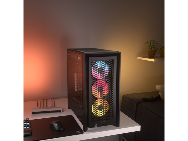 CORSAIR - FRAME 4000D RS ARGB ATX Mid-Tower PC Case - Black - image 7