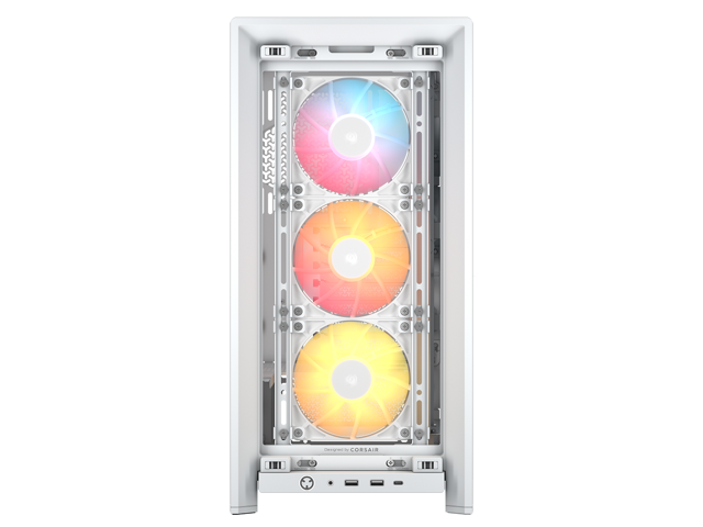 CORSAIR - FRAME 4000D RS ARGB ATX Mid-Tower PC Case - White - image 9