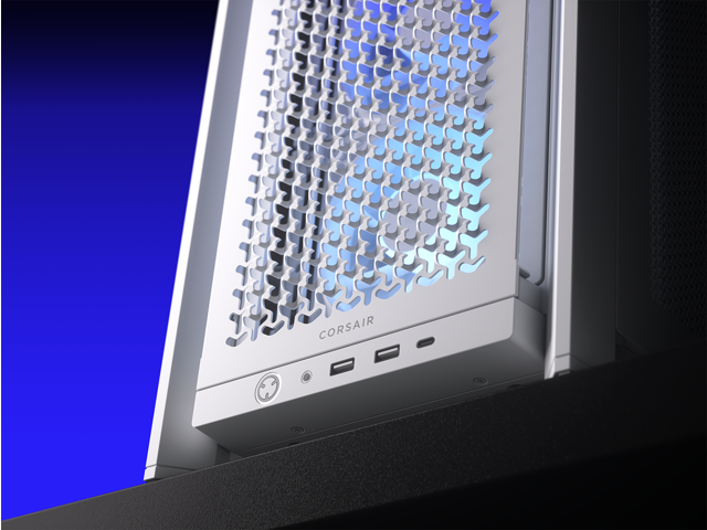 CORSAIR - FRAME 4000D RS ARGB ATX Mid-Tower PC Case - White - image 6