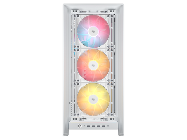 CORSAIR - 5000D RS ARGB Mid-Tower Modular PC Case - White - image 9